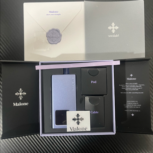 말론 라일락 에디션 + 말론 가죽 정품케이스 + 말론 파우치 + 팟 13개 +액상 3개 + 드립팁 1개 이미지