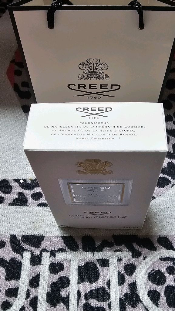 크리드 실버 마운틴 워터 오드퍼퓸 향수 100ml 미개봉 새상품 쇼핑백 이미지