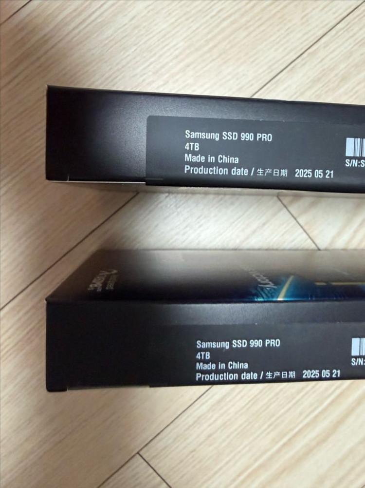 삼성 990 pro 4tb SSD MZ-V9P4T0BW 미개봉 이미지
