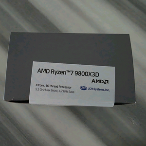 AMD 라이젠7 6세대 9800X3D 그래니트 릿지 국내 정품 미개봉 새제품 팝니다. 이미지