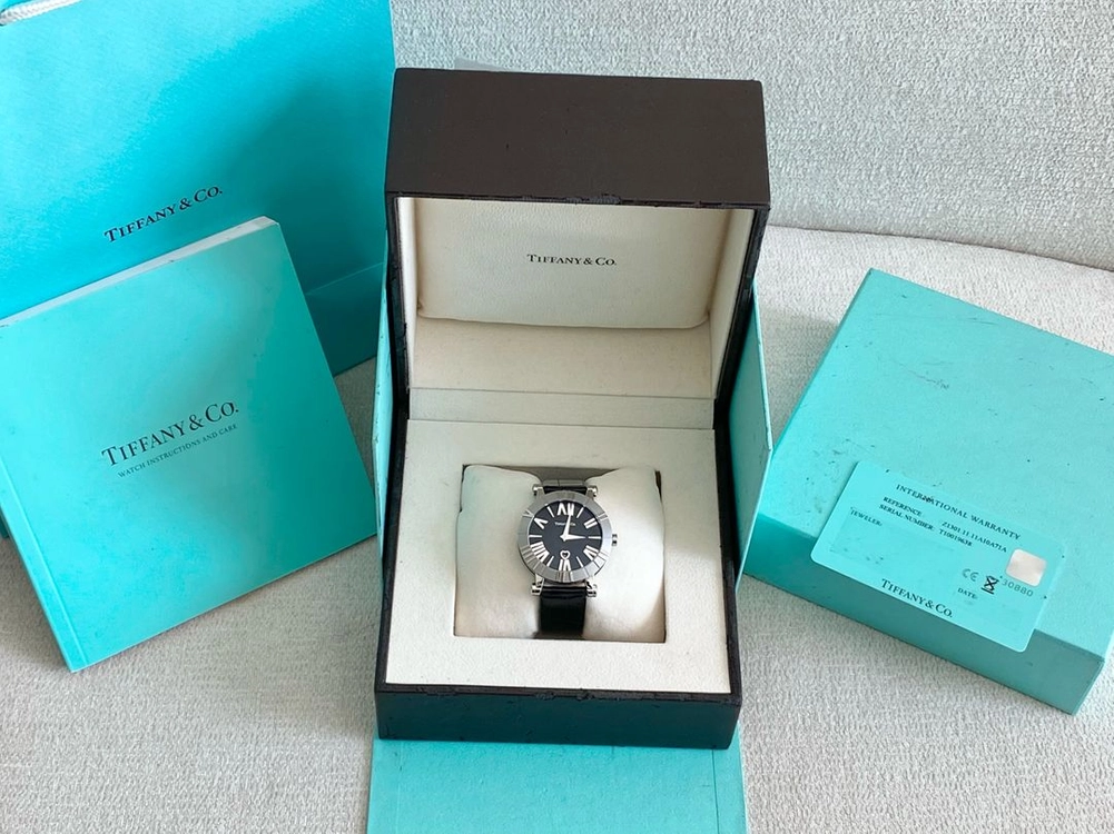 티파니 아틀라스 세라믹 스틸 쿼츠 36mm 중형 사이즈(남녀공용) 이미지