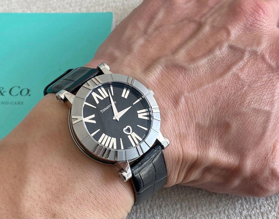 티파니 아틀라스 세라믹 스틸 쿼츠 36mm 중형 사이즈(남녀공용) 이미지