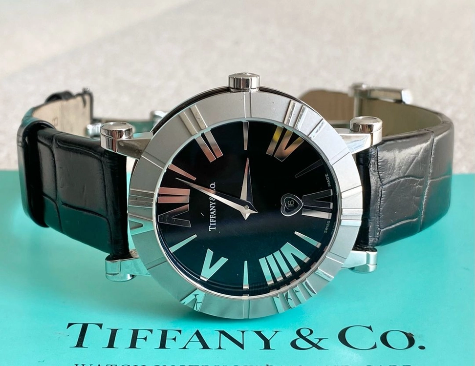 티파니 아틀라스 세라믹 스틸 쿼츠 36mm 중형 사이즈(남녀공용) 이미지