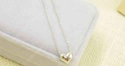 새 18K GP 하트 LOVE 목걸이 도금 사랑 금 황금 선물 기념일 이미지