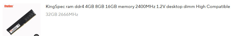 DDR4 메모리 32GB 2개 세트 이미지