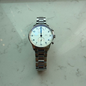 IWC 포르투기저 크로노그래프 IW371617 메탈 브레이슬릿 시계 이미지