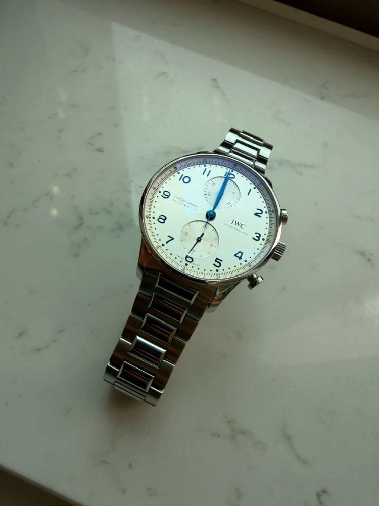 IWC 포르투기저 크로노그래프 IW371617 메탈 브레이슬릿 시계 이미지