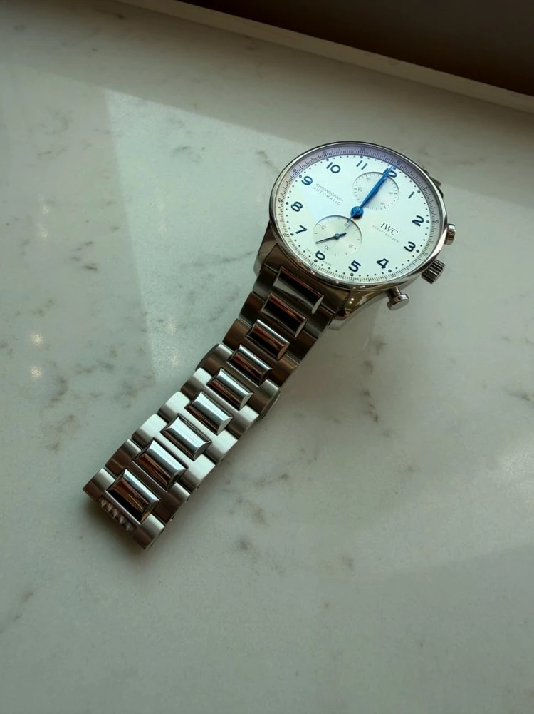 IWC 포르투기저 크로노그래프 IW371617 메탈 브레이슬릿 시계 이미지