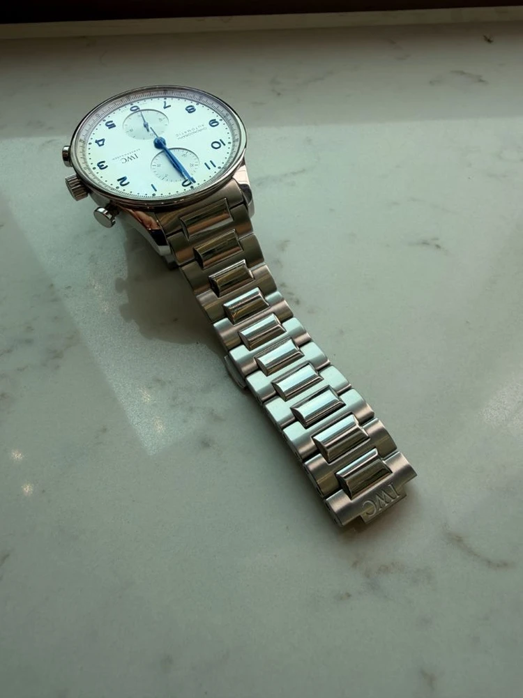 IWC 포르투기저 크로노그래프 IW371617 메탈 브레이슬릿 시계 이미지