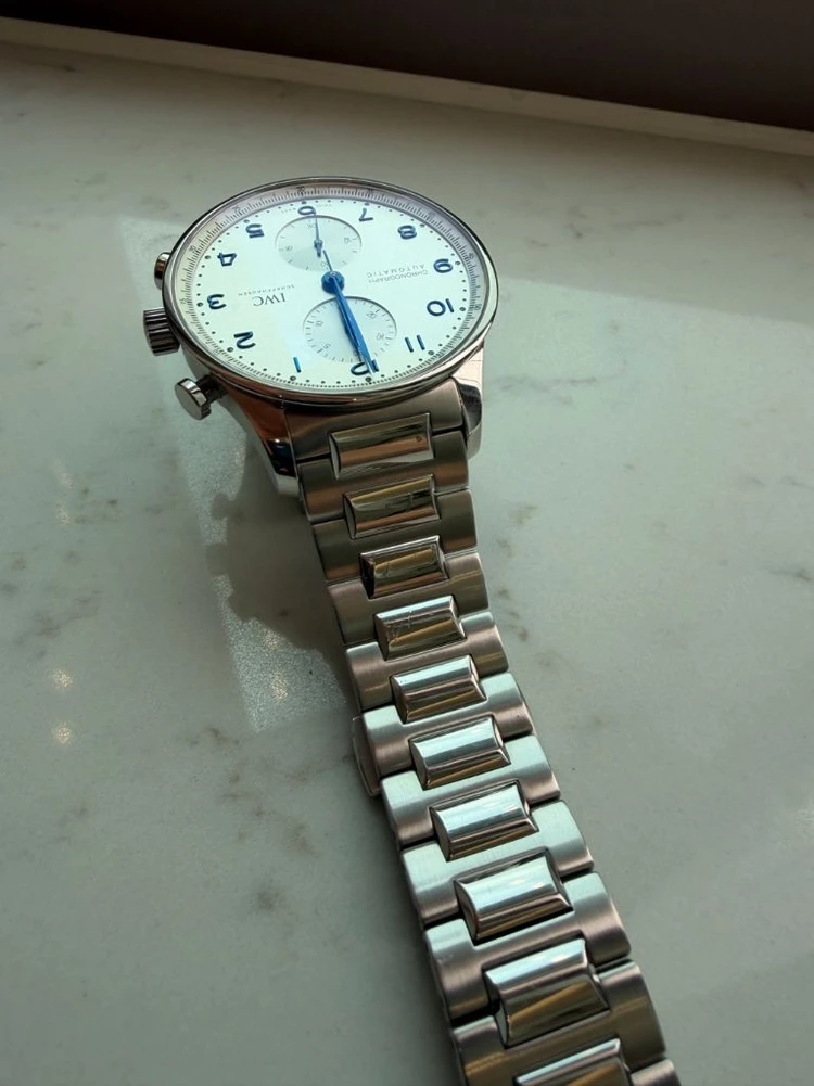 IWC 포르투기저 크로노그래프 IW371617 메탈 브레이슬릿 시계 이미지