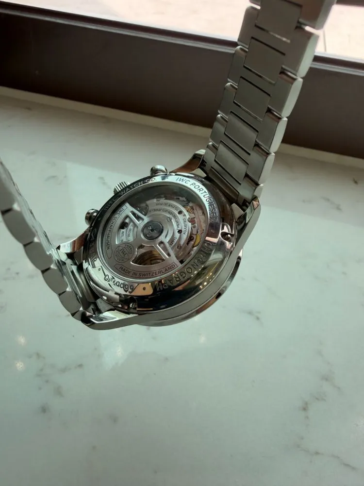 IWC 포르투기저 크로노그래프 IW371617 메탈 브레이슬릿 시계 이미지