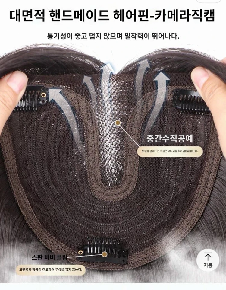 레이어드컷 반가발 이미지