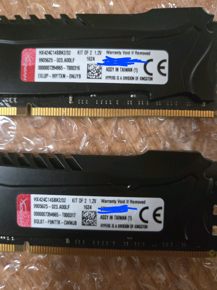 Kingston HyperX Savage DDR4 32GB (16Gx2) CL14 세트 (하이닉스 다이 / OCCT 이미지