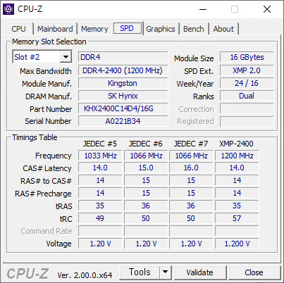 Kingston HyperX Savage DDR4 32GB (16Gx2) CL14 세트 (하이닉스 다이 / OCCT 이미지