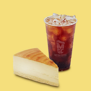 [메가 MGC 커피] 치즈 케익 + (ICE) 아메리카노 이미지
