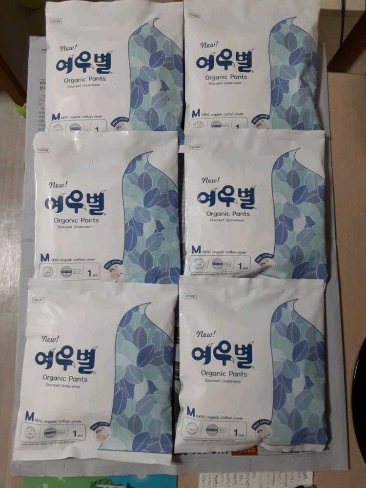 여우별 오가닉 팬티형 생리대 중형 6개 이미지