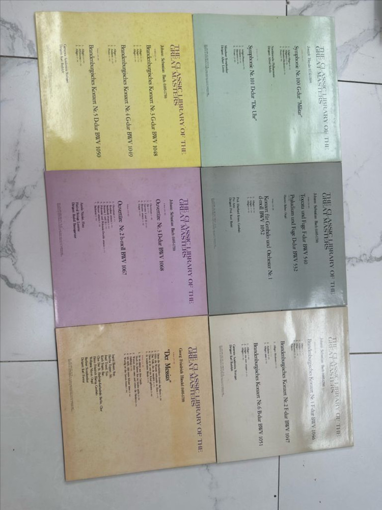 바흐 헨델 하이든 클래식 명반 6장 희귀 박스 세트 프리미엄 LP 팝니다독일 Intercord사의 오리지널 마스터 이미지