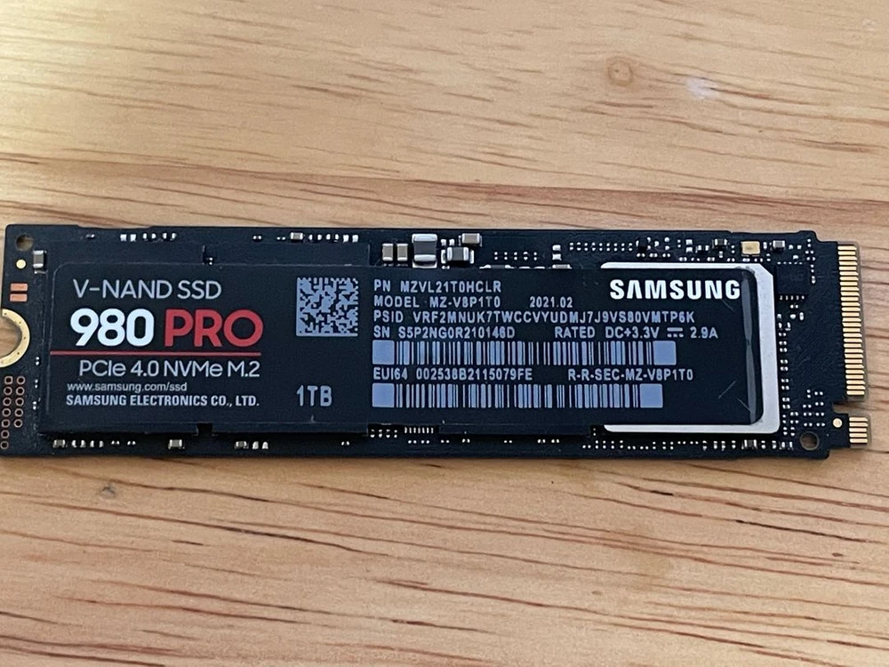삼성 SSD 980PRO 1TB 이미지