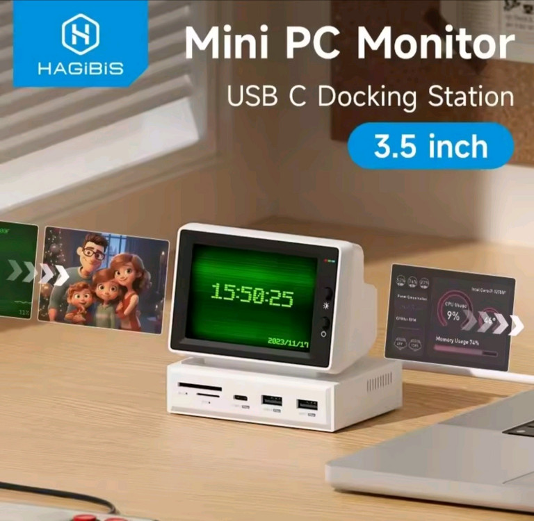 하기비스 미니 모니터 USB-C 도킹 스테이션 이미지
