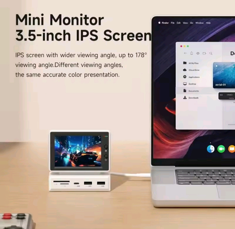 하기비스 미니 모니터 USB-C 도킹 스테이션 이미지