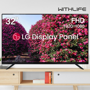 위드라이프 32인치 HD TV LG정품패널 스탠드형 고화질티비 이미지