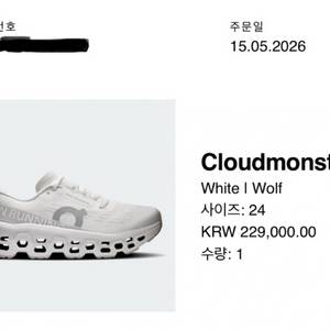 온러닝 클라우드몬스터3 사이즈24 이미지