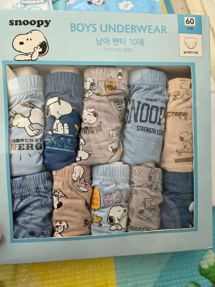 110 남아 내복 6벌 팬티10장 새상품 이미지