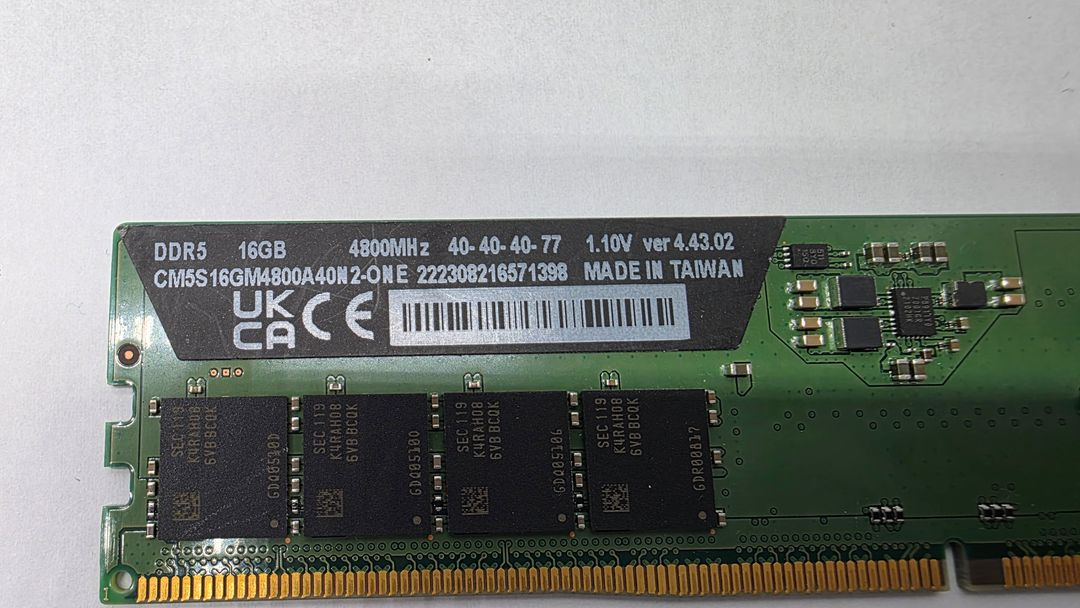 커세어 DDR5 16GB 4800MHz 이미지