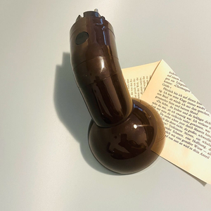 독일 빈티지 플러그 램프 레트로 딥브라운 컬러 콘센트 조명 이미지