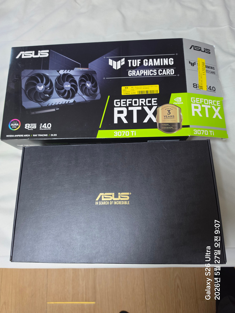 ASUS TUF RTX 3070Ti 8G 이미지