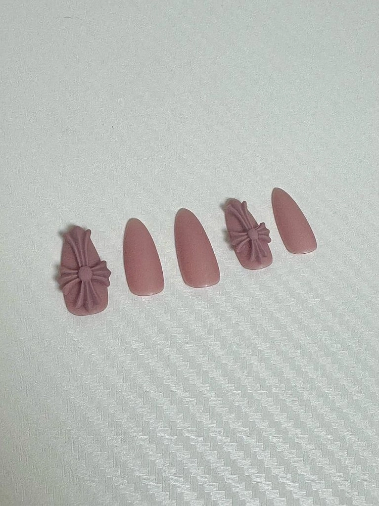 크롬하츠 단색 무광 네일팁 이미지