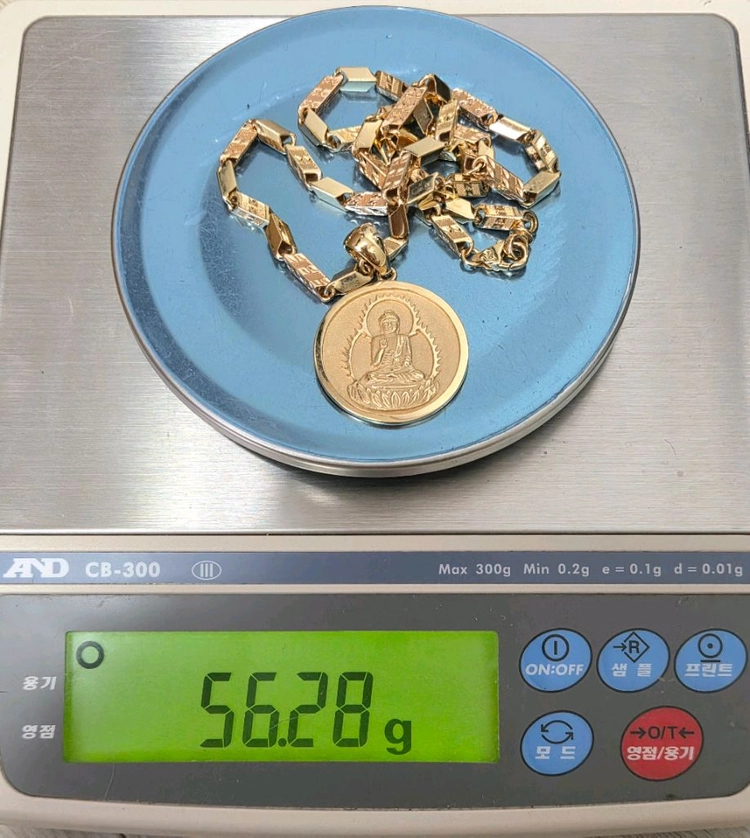 18k펜던트목걸이,남성목걸이,체인목걸이,할로우목걸이,금목걸이 이미지