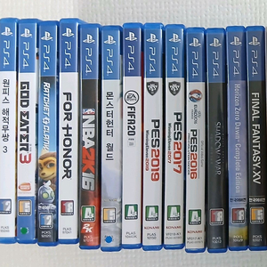PS4 타이틀 개별, PS5 가능, PES, 레드데드리뎀션2, 파이널판타지7, 용과같이, 뿌요뿌요 태트리스 이미지