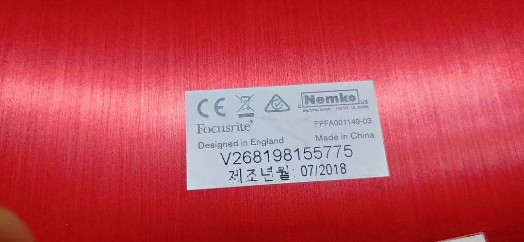 focusrite Scarlett 2i4 스칼렛 2세대 이미지