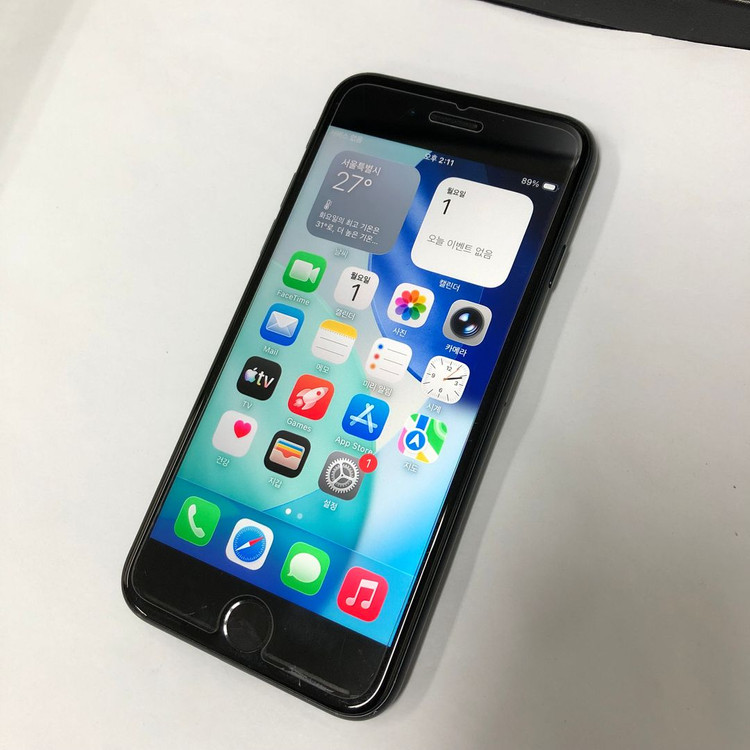 아이폰SE3 128GB 블랙 중고폰 배터리89% 기능정상 529888 이미지