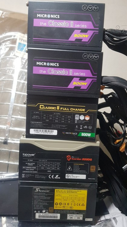 컴퓨터 PC 파워 ATX 파워 시소닉 마이크로닉스 classic ii 출력별 종류별 저렴히 팝니다 800 600 이미지