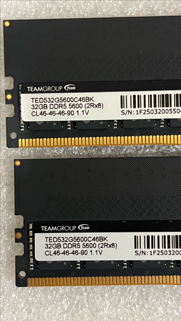 ddr5 팀그룹-5600 32g*2 64g 처분 (택포함) 이미지