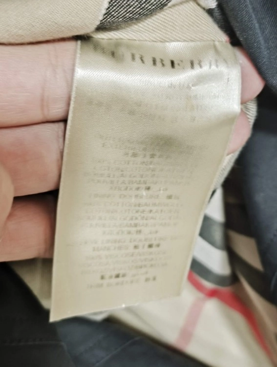 55 버버리 슬림핏 레더벨트 포인트 버버리 코트 블랙 이미지