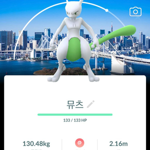 뮤츠 도쿄배경 이로치 이미지