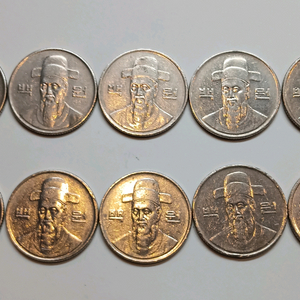 1994년 100원 동전 10개 일괄 이미지