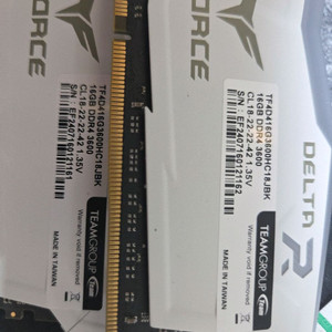 팀그룹 TFORCE DDR4 16GB 3600 CL18메모리 2개 세트 이미지