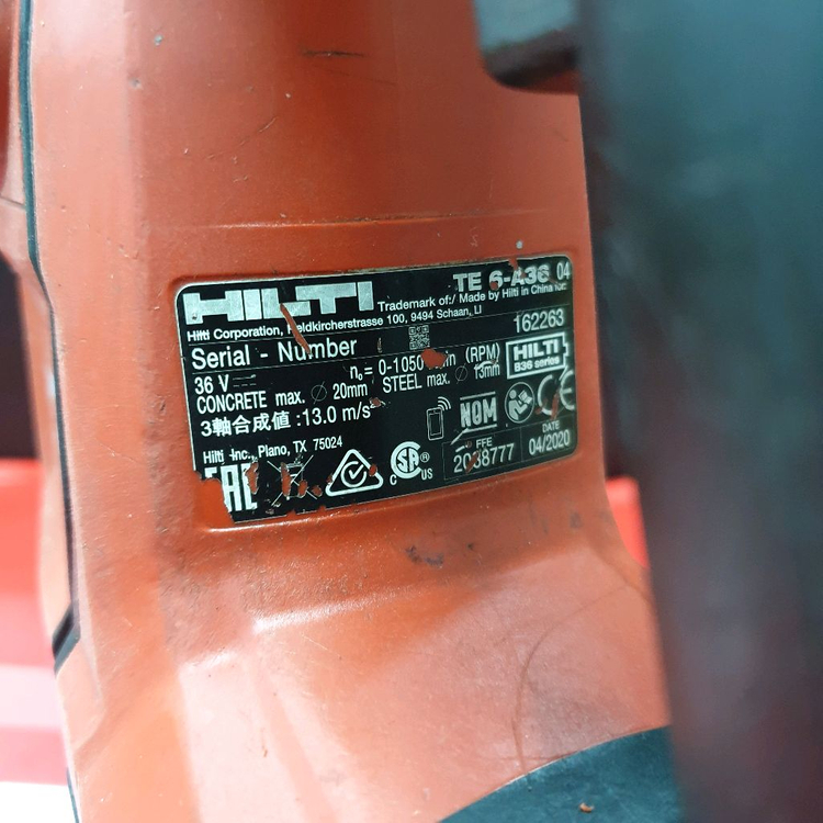 HILTI 힐티 함마드릴 TE 6-A36 풀세트 no.3 이미지