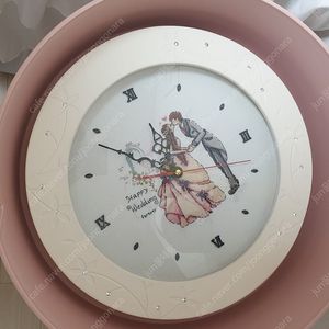 시계 웨딩 십자수 시계 벽걸이 시계 액자 #거의새거# 이미지