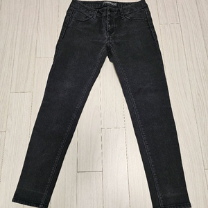 GETUSED 블랙 데님 기모 팬츠 이미지