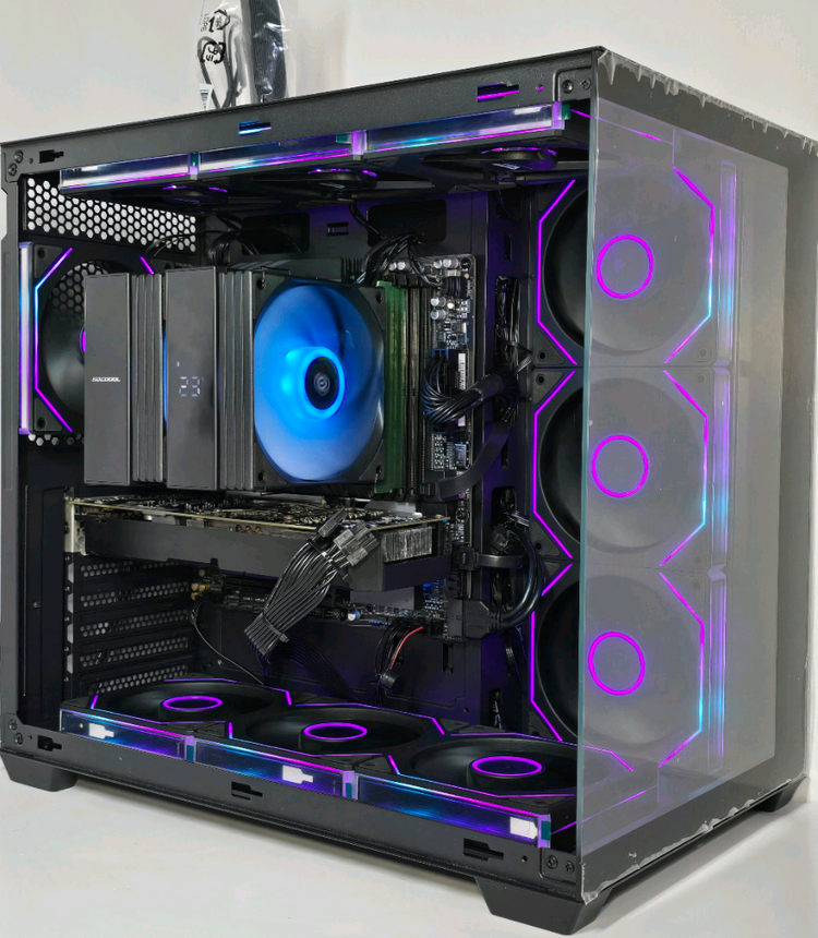 (새제품 반본체 공랙 블랙)9800X3D, 16GB, 1000W, 공랭최강, 방송게이밍컴퓨터본체 이미지