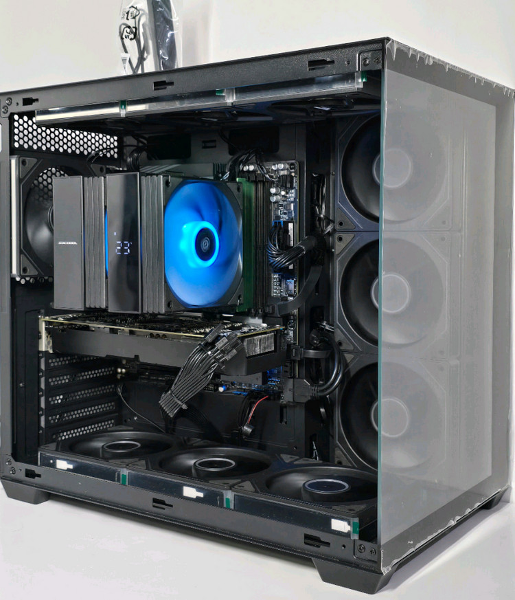 (새제품 반본체 공랙 블랙)9800X3D, 16GB, 1000W, 공랭최강, 방송게이밍컴퓨터본체 이미지