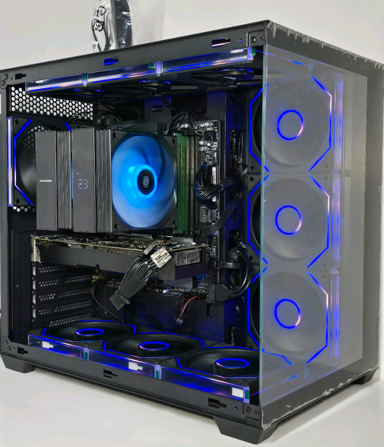 (새제품 반본체 공랙 블랙)9800X3D, 16GB, 1000W, 공랭최강, 방송게이밍컴퓨터본체 이미지