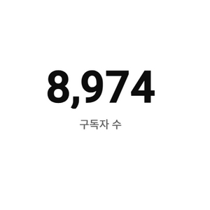 유튜브 구독자 9천명 채널 판매 이미지