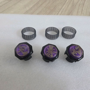 PS PC XBOX 단순개봉 게이머핑거 스크류타입 30mm 버튼 3개 아케이드조이스틱용 버튼 이미지