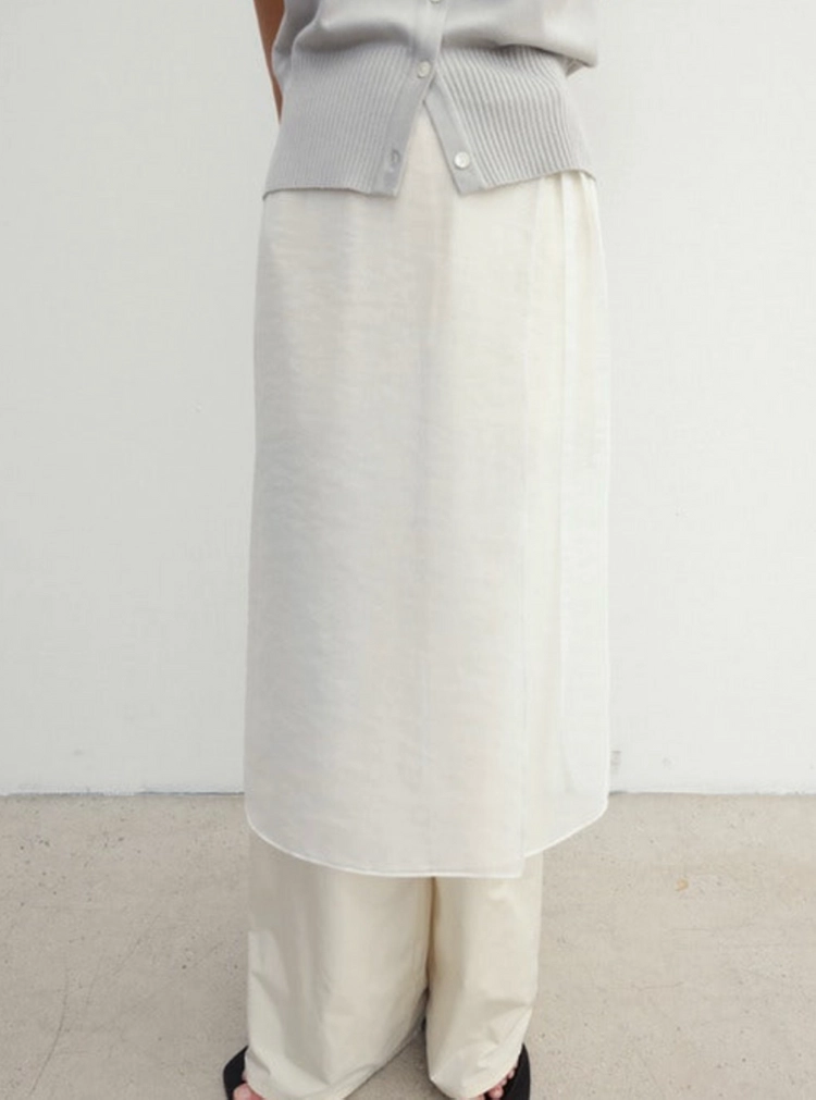 모노하 Sheer wrap skirt 이미지